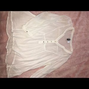 White flowy blouse